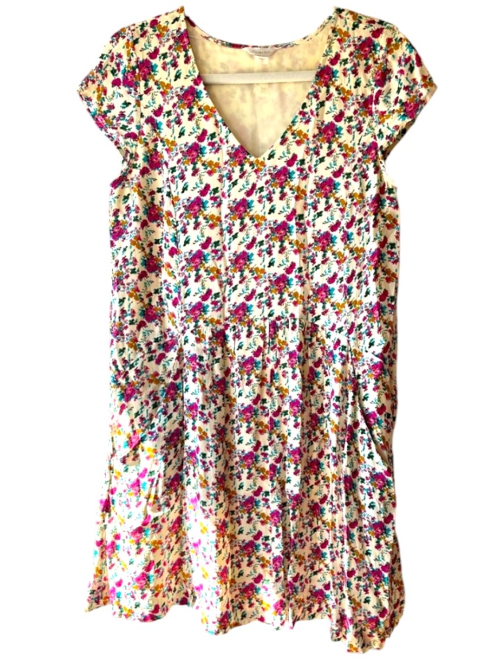 Garnet Hill Floral Cottagecore Dress Sz 6 W/ Pockets